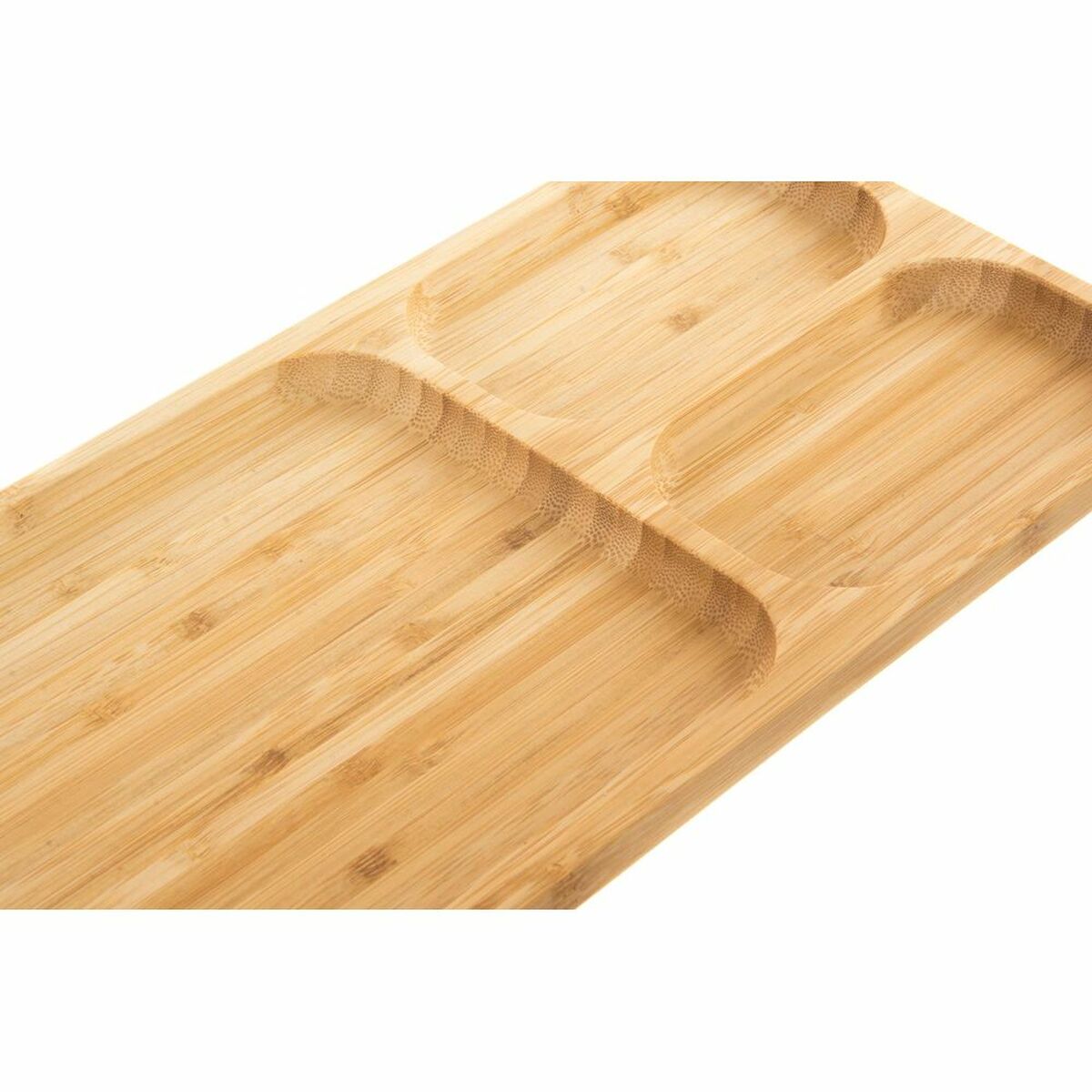 Tray DKD Home Decor Multicolour Natural Bamboo 39 x 16 x 2 cm