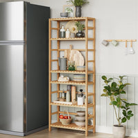 Küchenregal Holzregal Standregal Bambus Vorratsregal Küche Bambusregal Tiefe 25