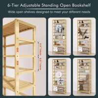Küchenregal Holzregal Standregal Bambus Vorratsregal Küche Bambusregal Tiefe 25