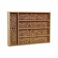 Multi-purpose basket DKD Home Decor Black Natural Bamboo 25,5 x 35,5 x