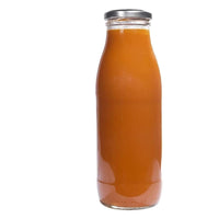 Glass Bottles with 8 Lids Silver with Tags 500Ml X 4