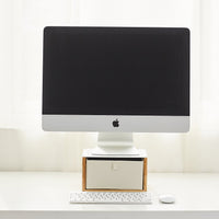 Desk Station-organizer with White Foldable Drawer