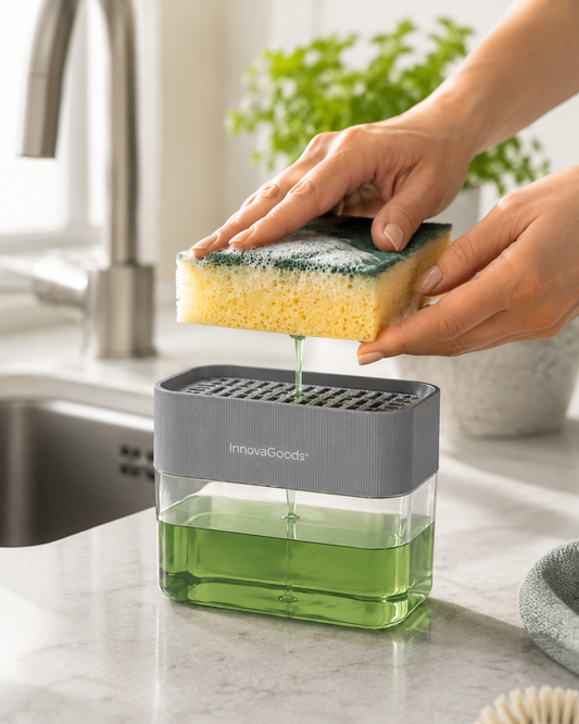 2-in-1 Soap Dispenser for the Kitchen Sink Pushoap InnovaGoods