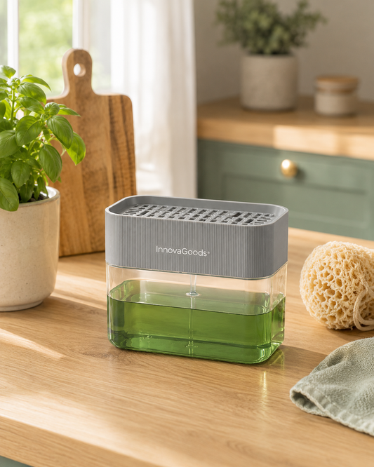 2-in-1 Soap Dispenser for the Kitchen Sink Pushoap InnovaGoods