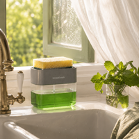 2-in-1 Soap Dispenser for the Kitchen Sink Pushoap InnovaGoods