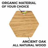 Wooden Coasters - Oak / Set of 4 coasters