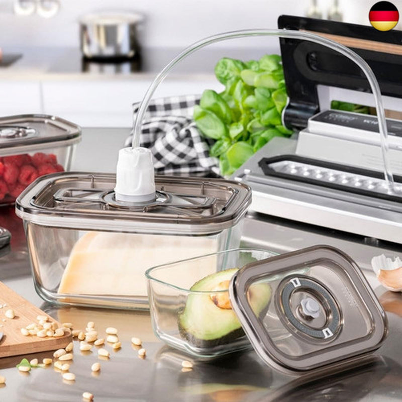 Vacuboxx Eco-Set - 3 Vakuumbehälter Aus Borosilikatgla