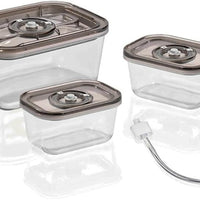 Vacuboxx Eco-Set - 3 Vakuumbehälter Aus Borosilikatgla