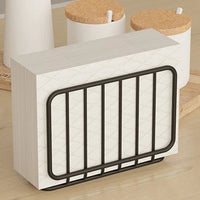 Black Metal Napkin Holder Modern Tabletop Napkin Organizer for Kitchen